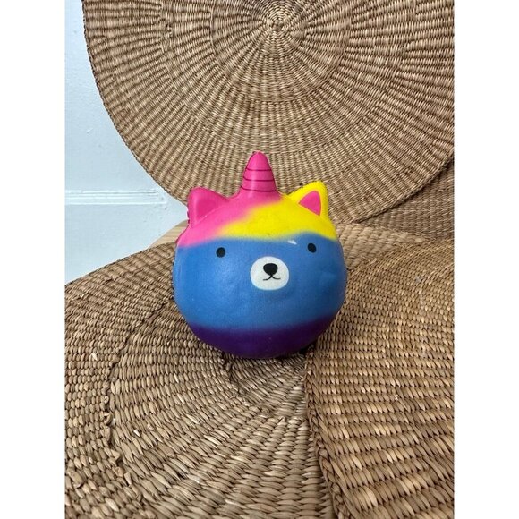 Colorful unicorn stress ball plush - Picture 1 of 8